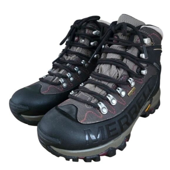 Merrell Outbound Womens Hiking Boots Size 8 Mid Gore-Tex Bungee - Picture 4 of 11